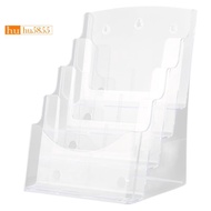 A5 Acrylic Brochure Display Stand Rack Flyer Holder Magazine Organizer