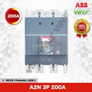 ABB MCCB Breaker A Formula Model A2N 3P 36kA Size 200 Amps (A)