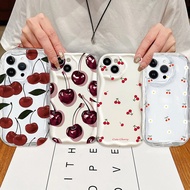 Cute Red Wine Cherry Case For VIVO Y31 Y04 Y36 Y29 Y27 Y28 Y77E Y03 Y18 Y28S Y16 Y20 Y22S Y35 Y02S Y