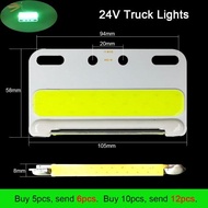 【❉HOT SALE❉】 SINGSING SHOP 24v Cob Led Light For Truck Side Signal Lamp Lorry Turning Lights 5w Waterproof Led Truck Warning Bulb Night Runing