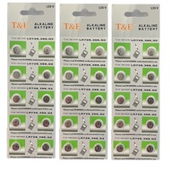 [SG] [30 Pieces] T&E AG2 SR726SW LR726 396 397 Button Alkaline Battery