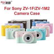 Soft Silicone Rubber Camera Case Armor Skin DSLR bag Cover For Sony ZV-1F ZV1F ZV-1 II ZV-1 Mark II ZV1M2 ZVE10 Camera Accessories