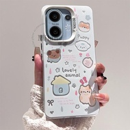 For Vivo V60 V50 Casing Vivo V60 V50 Lite Casing Cat House Phone Case Shockproof Hard Case Butterfly
