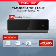 TCL 1.0 HP CoolPro | Obsidian+ Inverter Aircon Split-type Air Conditioner TAC-09CSA/BEI (Black)