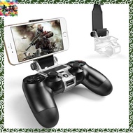 Smartphone holder for PS4 controller, MegaDream PlayStation 4 smartphone clip, 180-degree rotation, for Playstation 4/ PS4 Slim/PS4 Pro, Android 4.0 and above, OTG function, maximum width 6 inches.