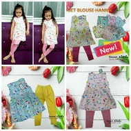 SET BLOUSE HANNA GIRL CLOTHING ENGLISH COTTON BAJU BUDAK PEREMPUAN BAJU BLOUSE KAIN COTTON