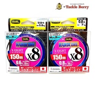 Duel HARDCORE x 8 150 m. (Milky Blue) / PE Cable Blue Authentic Japanese 1 braided line x8 braided l