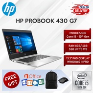 HP Probook 430 G7 Laptop i5 10th Gen 8GB 16GB RAM 256GB 512GB 1TB SSD 13.3 Inch Full HD Screen Display