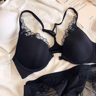 Fashionable Soft Lace Bra & Brief Set - Women's Sexy Underwear