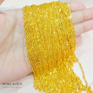 Rantai Leher Pintal Padu Emas 916 (48,52&60CM) (N)