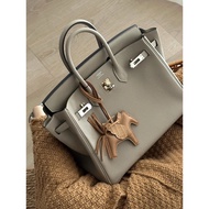 H Home Bag Hermes Bag/H Bag Birkin25/30 Platinum Bag ZP-Class Master Handmade Custom Togo Leather He