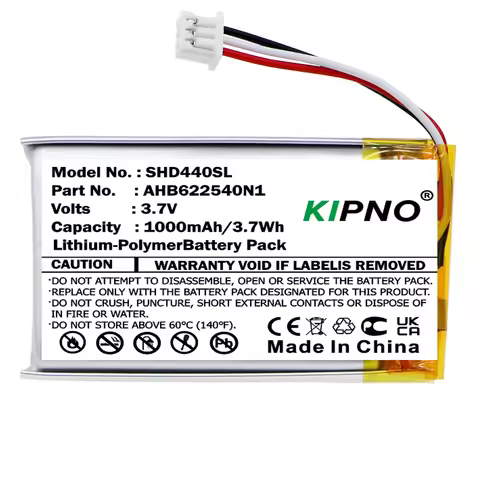 KIPNO 1000mAh Wireless Headset Battery AHB622540N1 for Sennheiser HD 4.50BTNC,Urbanite XL,Momentum 2