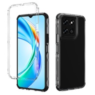 For Honor X5b / X5b Plus Clear Case Bumper Front Frame Acrylic Silicone Hard Shockproof Cover