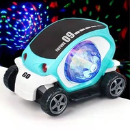 3D Colorful Rotating Light Electric Toy Car Universal Wheel Music Car Children's Car 3D Colorful Rot