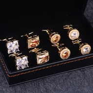LIESHANG | Crystal Cufflinks Shirt Cufflinks 4 Pieces