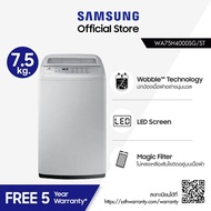 เครื่องซักผ้า Samsung ซัมซุง เครื่องซักผ้าฝาบน Wobble Technology รุ่น WA75H4000SG/ST ขนาด 7.5 กก. As the Picture One