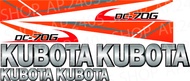สติ๊กเกอร์รถเกี่ยวข้าว Kubota DC-70G รถอุ้ม (ชุดเล็ก)