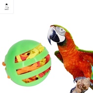 SWEET ELVES Plastic Portable Pet Accessories Interactive Hollow Out Bite resistant Parrot Playing Toy Bird Cage Toys Bird Foot Rolling Ball Parrot Training Toys