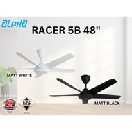 Alpha Alkova Racer 48" DC Motor Remote Control Ceiling Fan