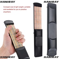 HANIRAY Pocket Guitar, F/Beginne Maple Wood Chord Trainer, Light Weight Guitar Practice 6 String 6 F