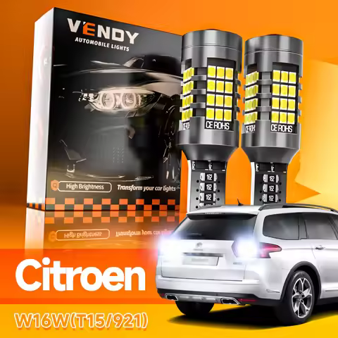 2pcs LED Reverse Light Blub Backup Lamp W16W T15 921 Canbus No Error For Citroen C5 C4 3 Aircross Ca