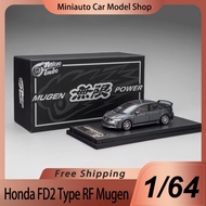 Presale Microturbo 1:64 Honda Civic Fd2 Type Rf Mugen Rr  Alloy Miniature Diecast Model Honda Civic 