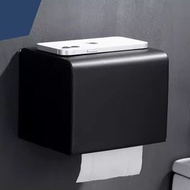 全城熱賣 - 不銹鋼壁掛式廁紙盒（A款黑色)