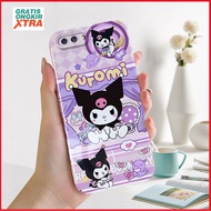 Feilin Acrylic Hard case Compatible For OPPO A3S A5 2020 A5S A7 A9 2020 A12 A12S A12E aesthetics Mobile Phone casing KUROMI Pattern Cute Accessories hp casing Mobile cassing full cover