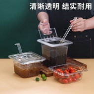 Acrylic Servings Number Pot Jam Box Plastic Transparent Pearl Coconut Fruit Seasoning Box with Lid M