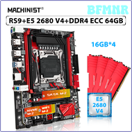 BFMNR X99 RS9ชุดเมนบอร์ด LGA 2011-3 Combo Xeon Kit E5โปรเซสเซอร์ซีพียู2680 V4 64GB = 4ชิ้น * 16GB DDR4 ECC แรมความจำ SATA M.2 FDXJS