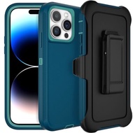 เคส iPhone 11 12 13 14 15 Pro Max XR XS Max 7 8 Plus SE 2020พร้อมซองหนังตั้งคลิปหนีบเข็มขัดกันกระแทกแข็งแกร่งเกรด Mil เคสกันกระแทกฝาครอบโทรศัพท์