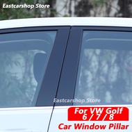 Volkswagen VW Golf 8 MK8 MK7 MK6 Car Central Middle Column PC Window B C Pillar Strip Sticker Access