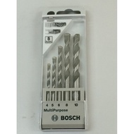 Bosch 5 pc Multipurpose Drill Bit Set 5pcs CYL-4 Size - 4/5/6/8/10mm