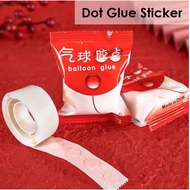 100 dots/roll Balloon Dot Glue Sticker Double Sided Tape Glue - -