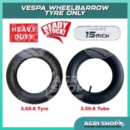 Agrishop VESPA Tyre Only Wheelbarrow Heavy Duty Oil Palm / Tayar Luar Kereta Sorong Sawit 15" 3.50-8