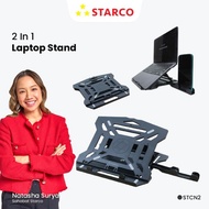 New Realese Starco 2 In 1 Foldable Laptop Stand Holder Tablet Stand