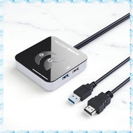 [R Q M U]  KG-03 PC Case with USB Desktop Host Portable Desktop Computer Power Supply Switch Externa