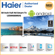 Haier 50 Inch Digital Led 4k Android Tv Smart Tv Android 9 Youtube Nexflix 50" LE50K6600UG