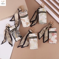 [pes] Vintage Bucket Coin Purse Embroidery Lipstick Storage Bag Keychain Earphone Bag Small Bag Pend