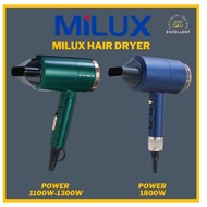 Milux Hair Dryer MHD-1300 MHD1300 MHD-1800 MHD1800 Pengering Rambut 2 SPEED SELECTION FOLDABLE HANDL