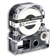 1 Chiếc Băng 9MM Đen Trắng SS9KW/LC-3WBN LC-3WBN9 LC 3WBN Cho Kingjim Epson/KingJim Label Cassette/E