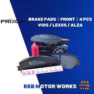 PRIXON Brake Pad Front Toyota Vios NCP93 1.5 J-spec / Lexus CT200h / Perodua Alza 1.5 / Facelift (4 