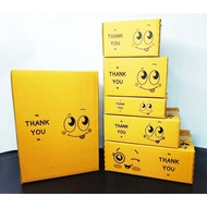 (แพ็ค 10 ใบ) กล่องไปรษณีย์ เบอร์ 00, 0,0+4,A, AA, AAA, AB, 2A Q, กล่องพัสดุ กล่อง Thank You