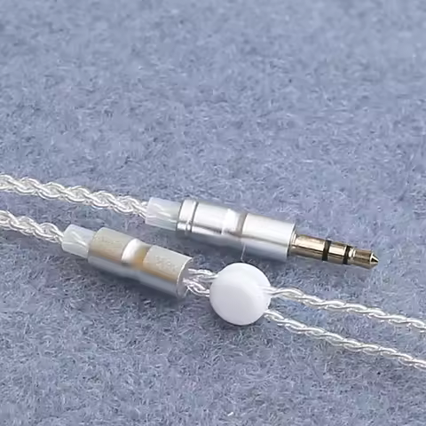 HiFi Earphone Upgrade Cable Silver Plated Core MMCX 3.5mm 1.2m Cable For Sennheiser IE200/IE300/IE60