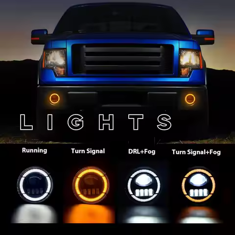LED Fog Lights for Ford F150 2006-2014 LED DRL Light Bumper Driving Fog Lamp Assembly Replacement Ki
