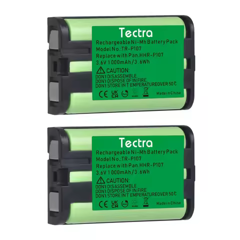 HHR-P107 Cordless Phone Battery for Panasonic PQSUHGLA1ZA HHR-P107A KX-TG6071 KX-TG6074 KX-TGA351 KX