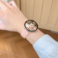 นาฬิกาข้อมือสตรี Smartwatch วัดความดันโลหิตและอัตราการเต้นของหัวใจ รองรับ iOS Android Bluetooth สายร