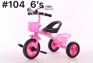 Baby 3 wheel bike for children kid with back baskets.. Random color
