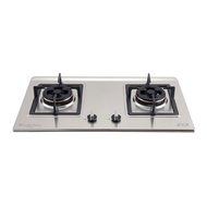 LUCKY FLAME เตาแก๊ส 2 หัว LBS-942 เตาแก๊สแบบฝัง โครงสร้างสเตนเลสทั้งตัว สเตนเลส เกรด 304