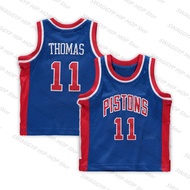 Isiah Thomas Pistons Infant 1988/89 Hardwood Classics Retired Player Jersey-Blue Youth 2003/04 Swing